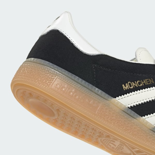Cheap (W) 阿迪达斯慕尼黑鞋 黑色/米白色/生胶色 IH4206