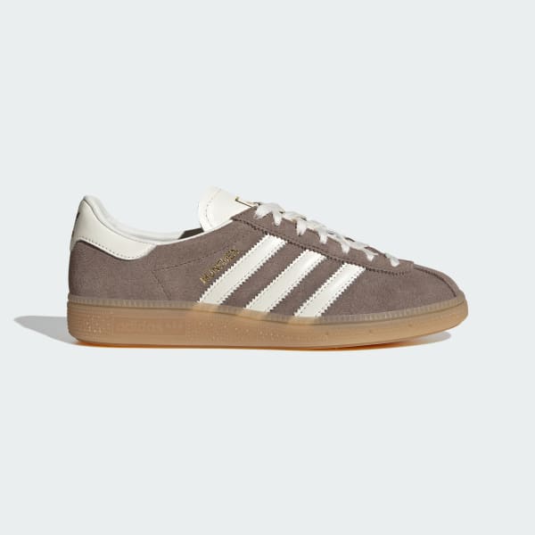 (Women) Adidas Munich Shoes Earth Strata/Off White/Gum IH4208