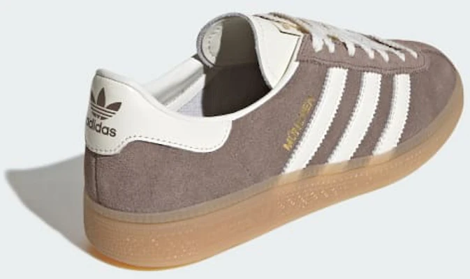 (W) Adidas Munich Earth Strata/Blanc Cassé/Gomme Chaussures IH4208 Details for (W) Adidas Munich Earth Strata/Blanc Cassé/Gomme Chaussures IH4208
