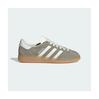 (W) Adidas Munich Sneakers Silver Pebble/Off White/Silver Metallic