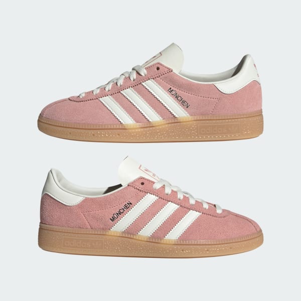 (W) Adidas Munich Wonder Mauve/Off White/Silver Metallic 圖 8