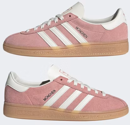 (W) Adidas München Wonder Mauve/Wit/Zilver Metallic JS3992 1