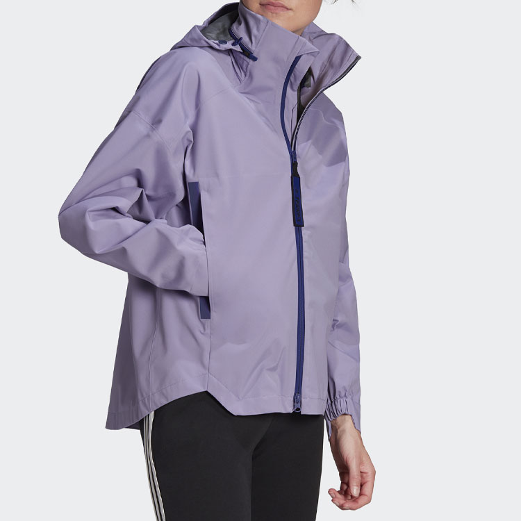 Details for (Women) adidas MYSHELTER  Waterproof Windproof Outdoor Jacket Purple H65705