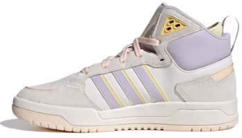 (Women) Adidas Neo 100DB Basketball Shoes 'White Beige Purple' IG1567 (Women) Adidas Neo 100DB Basketball Shoes 'White Beige Purple' IG1567