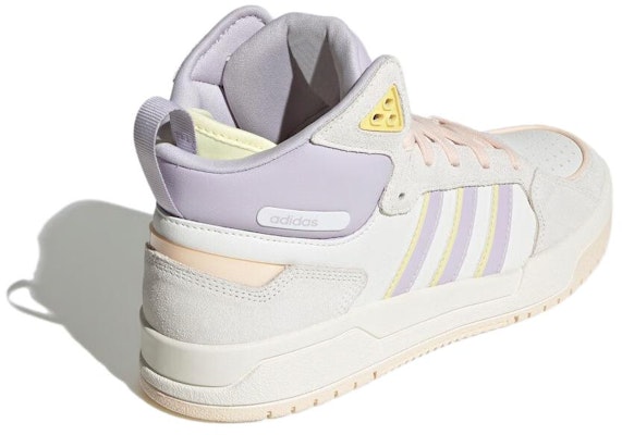 (Women) Adidas Neo 100DB Basketball Shoes 'White Beige Purple' IG1567 Lookbook (Women) Adidas Neo 100DB Basketball Shoes 'White Beige Purple' IG1567