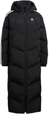 (Women) adidas Neo Long Hooded Down Jacket Black with Logo and Three Stripe Details. HN9866 Order (Women) adidas Neo Long Hooded Down Jacket Black with Logo and Three Stripe Details. HN9866