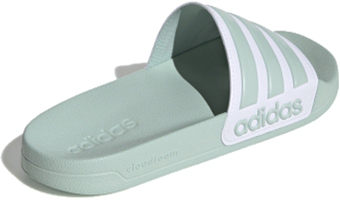 adidas neo Adilette Shower 簡潔休閒運動拖鞋 女款 淺綠 Shop adidas neo Adilette Shower 簡潔休閒運動拖鞋 女款 淺綠