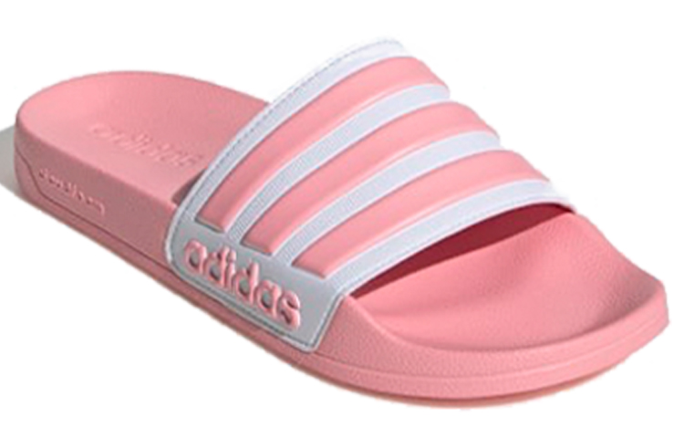 (W) adidas neo Adilette Shower Slides Pink 圖 2