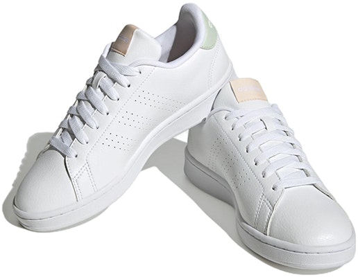 (Women) adidas Advantage 'White Linen Green' HR0321 Lookbook (Women) adidas Advantage 'White Linen Green' HR0321