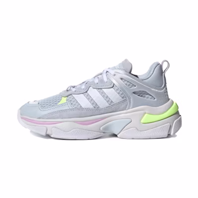 (W) adidas neo Boujirun 'Silvergray White Yellowgreen'