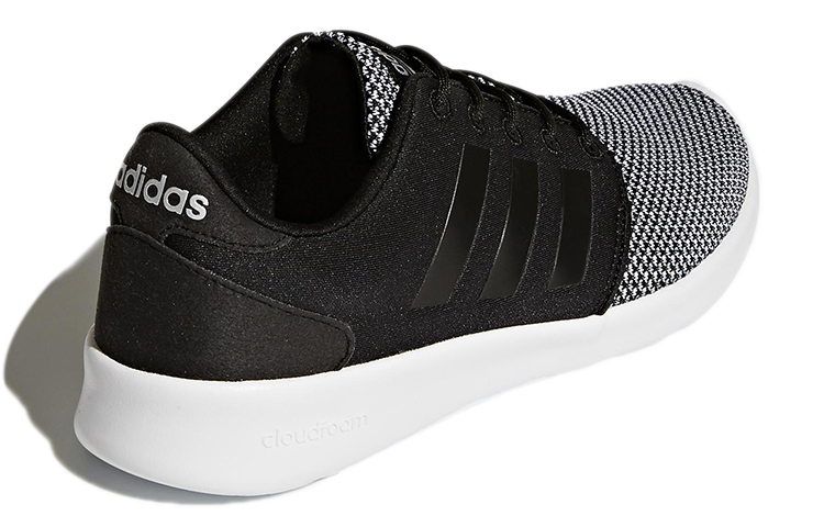 Shop adidas neo CF QT Racer 耐磨透氣 低筒 跑步鞋 女款 暗黑
