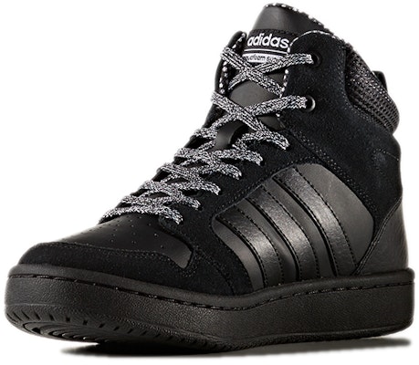 (Women) adidas neo CF Superhoops Mid Sneakers 'Black' CG5753 Lookbook (Women) adidas neo CF Superhoops Mid Sneakers 'Black' CG5753