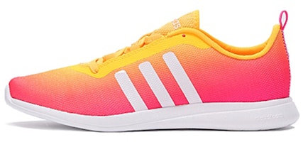(Women) adidas neo Cloudfoam Pure Sneakers 'Pink Yellow' F99665 (Women) adidas neo Cloudfoam Pure Sneakers 'Pink Yellow' F99665