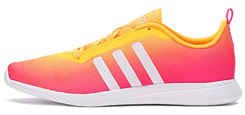 (Women) adidas neo Cloudfoam Pure Sneakers 'Pink Yellow' F99665 Buy (Women) adidas neo Cloudfoam Pure Sneakers 'Pink Yellow' F99665