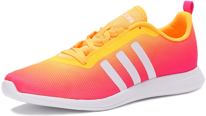(Women) adidas neo Cloudfoam Pure Sneakers 'Pink Yellow' F99665 Lookbook (Women) adidas neo Cloudfoam Pure Sneakers 'Pink Yellow' F99665