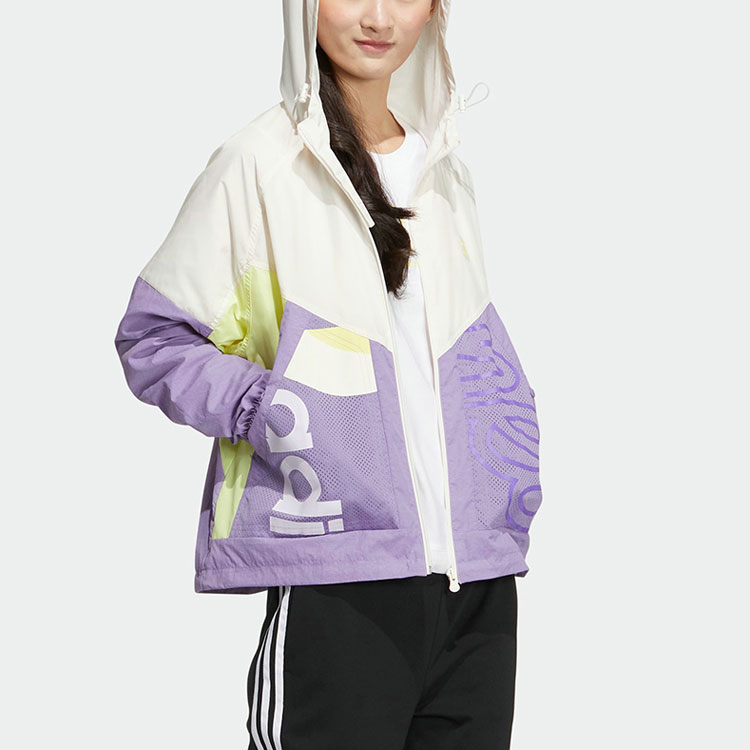(Women) adidas NEO Colorblock Mesh Breathable Sports Jacket - Multicolor HS8836 圖 5