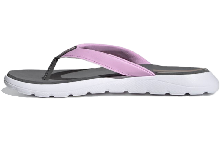 (Women) adidas neo Comfort Flip-Flops Slippers Grey/Purple FY8658