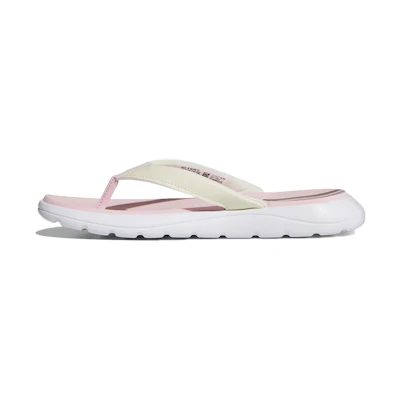 (W) adidas neo CMFT Flip Flop Beige Pink Slippers 'Creamwhite Pink'