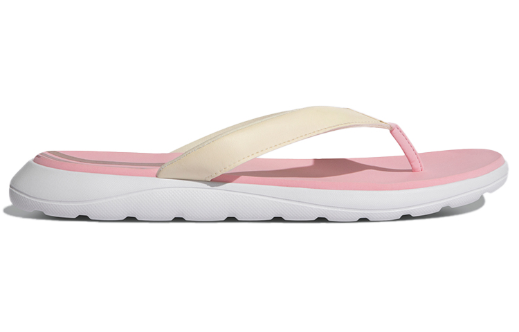 Order (W) adidas neo Comfort Teenslippers Beige Roze ''Creamwhite Pink'' FY8657