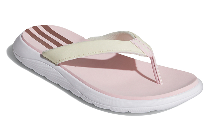 Lookbook (W) adidas neo Comfort Teenslippers Beige Roze ''Creamwhite Pink'' FY8657