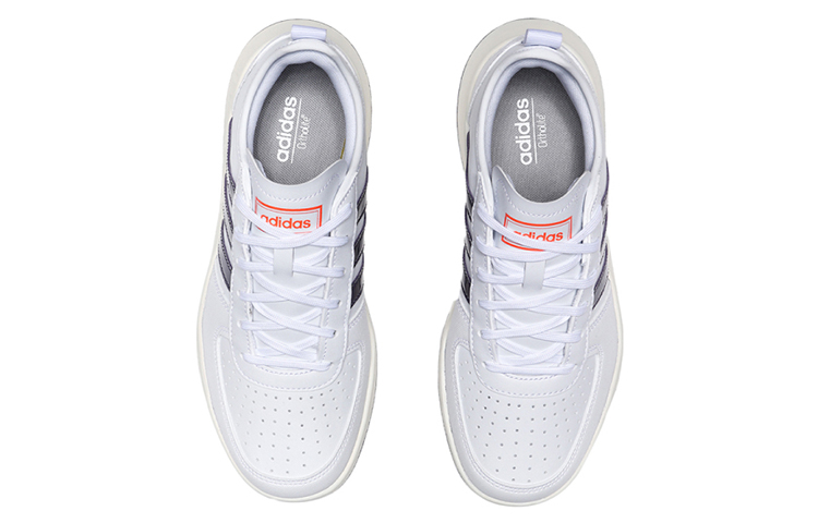 Shop adidas neo Court80s 低筒 板鞋 女款 白紫