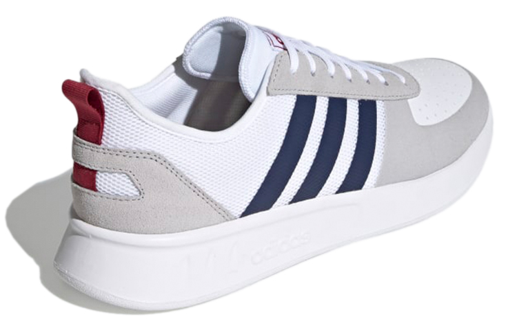 Shop adidas neo Court 80s 低筒 板鞋 男款 灰藍