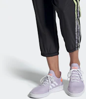 Sizing adidas neo Court Adapt 防滑透氣休閒板鞋 女款 香芋紫