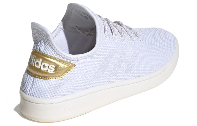 Shop (W) adidas neo Court Adapt Blanco/Oro EE8114