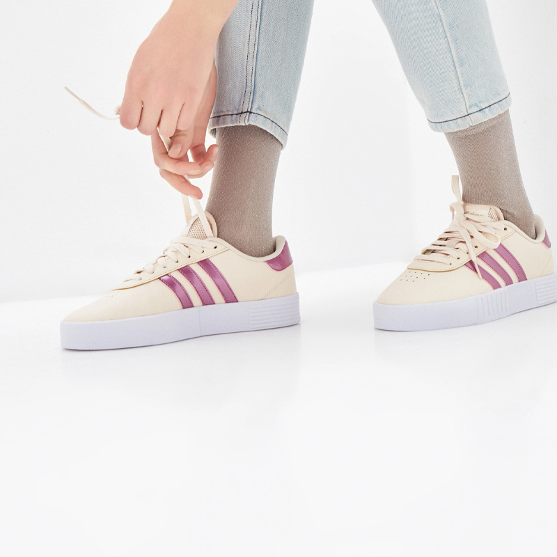 Sizing (W) adidas neo Court Bold ''Rose Violet Blanc'' FY9992