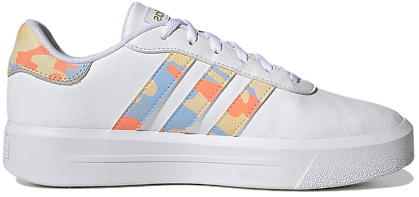 (Women) adidas neo Court Platform 'White Blue Orange' H06298 Order (Women) adidas neo Court Platform 'White Blue Orange' H06298