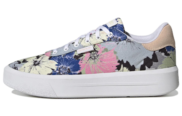 (Women) adidas NEO Court Platform CLN 'Grey Pink Blue' GW9784