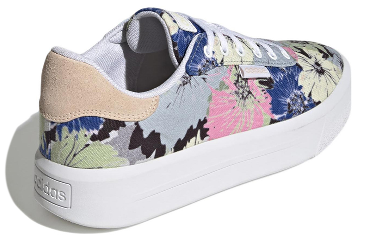 Shop (W) adidas NEO Court Platform CLN ''Grau Pink Blau'' GW9784