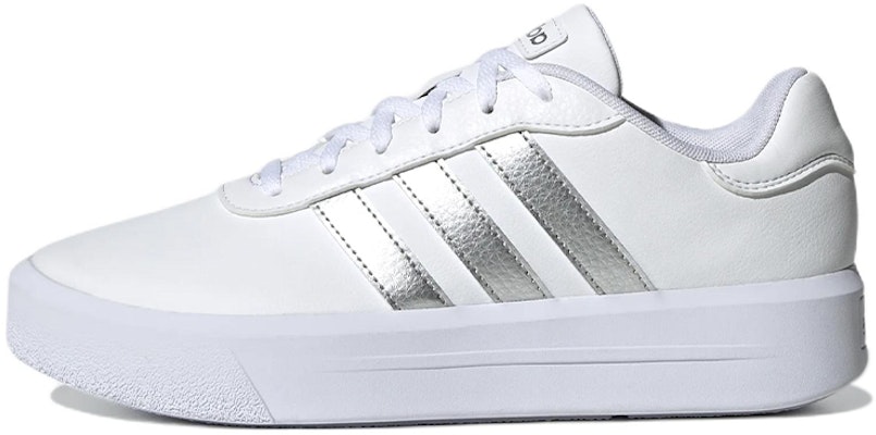 (Women) adidas Neo Court Platform Shoes 'White Silver Metallic' GV8996 Buy (Women) adidas Neo Court Platform Shoes 'White Silver Metallic' GV8996
