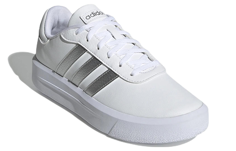 Lookbook (W) adidas Neo Court Platform Schuhe ''Weiß Silber Metallic'' GV8996