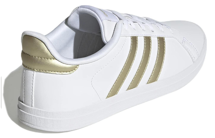 Shop adidas neo Courtpoint 舒適 耐磨 低筒 板鞋 女款 白金