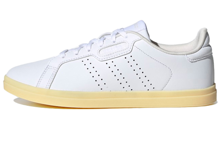 (Women) adidas neo Courtpoint Cl X 'White Yellow' FW7387