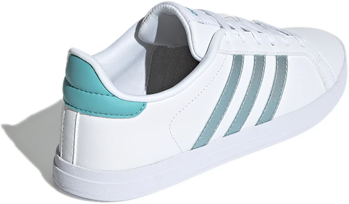 adidas neo Courtpoint 休閒 輕便透氣 低筒 板鞋 女款 白藍 Shop adidas neo Courtpoint 休閒 輕便透氣 低筒 板鞋 女款 白藍