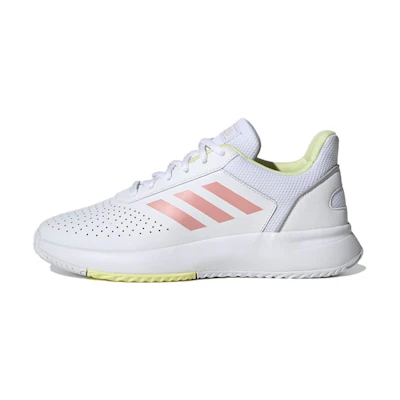 (W) adidas neo Courtsmash 'White Pink Yellow'