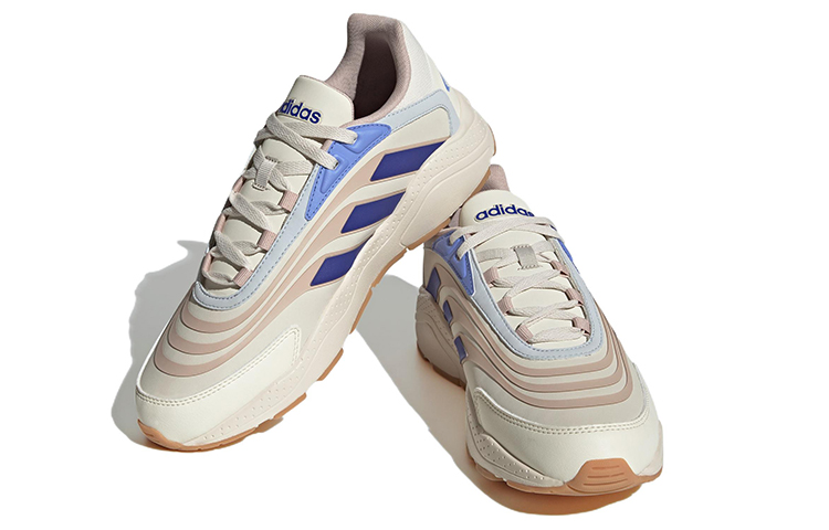 Lookbook adidas neo Crazychaos 2.0 舒適潮流 輕便耐磨防滑 低筒 運動休閒鞋 男女同款 浅卡其藍色