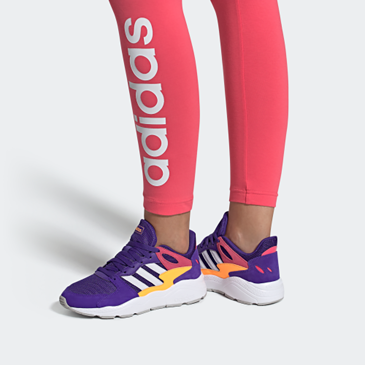 (W) adidas neo Crazychaos 'Yellow Purple White' 圖 7