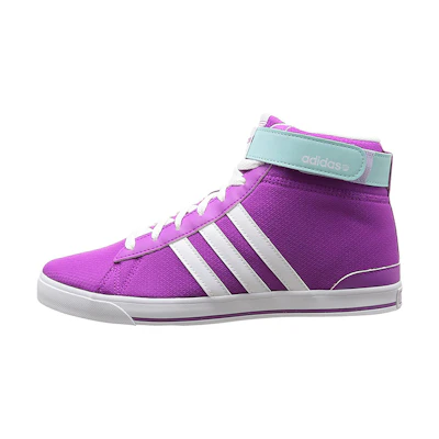(W) adidas NEO Daily Twist Mid 'Purple White Velcro'