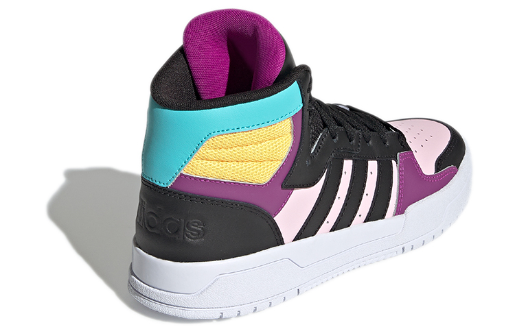 Shop adidas neo Entrap Mid 經典運動 高筒 板鞋 女款 黑粉