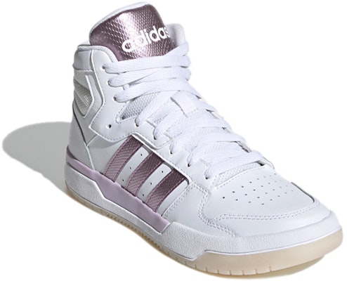(Women) adidas neo Entrap Mid 'White Purple' FW3480 Lookbook (Women) adidas neo Entrap Mid 'White Purple' FW3480
