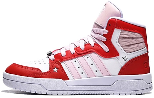 (Women) adidas neo Entrap Mid Shoes White/Red/Pink H01544 Buy (Women) adidas neo Entrap Mid Shoes White/Red/Pink H01544