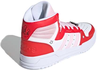 (W) アディダス ネオ エントラップ ミッド (白/赤/ピンク) H01544 Shop (W) アディダス ネオ エントラップ ミッド (白/赤/ピンク) H01544