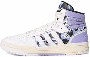 (Women) adidas neo Entrap Mid Sneakers White/Purple GW7008 (Women) adidas neo Entrap Mid Sneakers White/Purple GW7008