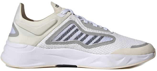 (W) アディダス ネオフューチャーフローCC クリーム白黒灰 FW7188 Order (W) アディダス ネオフューチャーフローCC クリーム白黒灰 FW7188