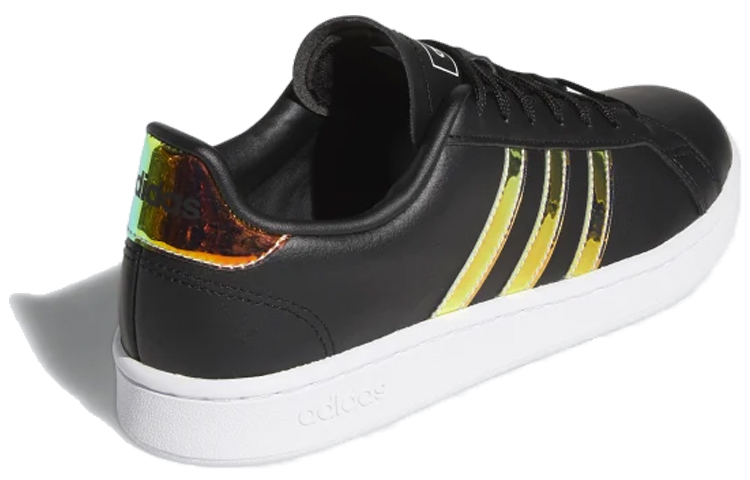 (W) adidas neo Grand Court 'Black Dash Green' 圖 3