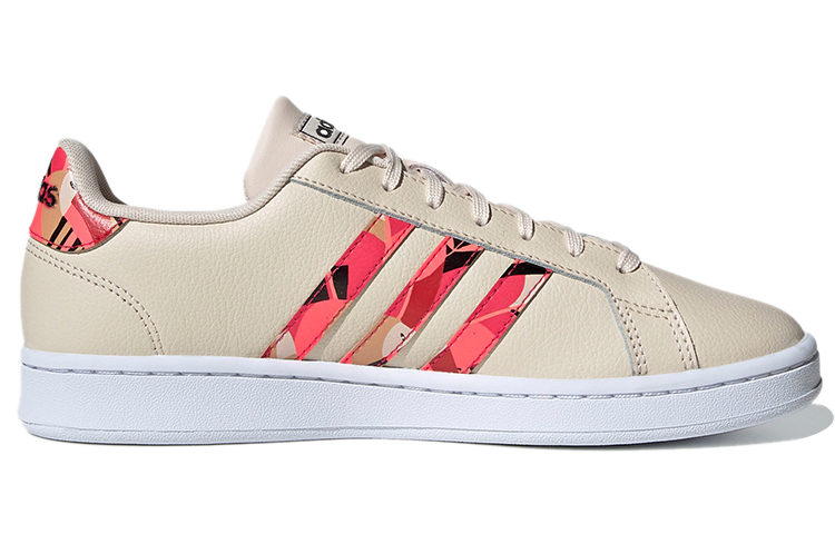 (W) adidas neo Grand Court 'Pink White Red' 圖 2