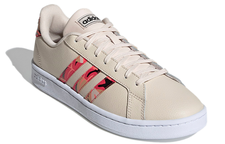 (W) adidas neo Grand Court 'Pink White Red' 圖 3